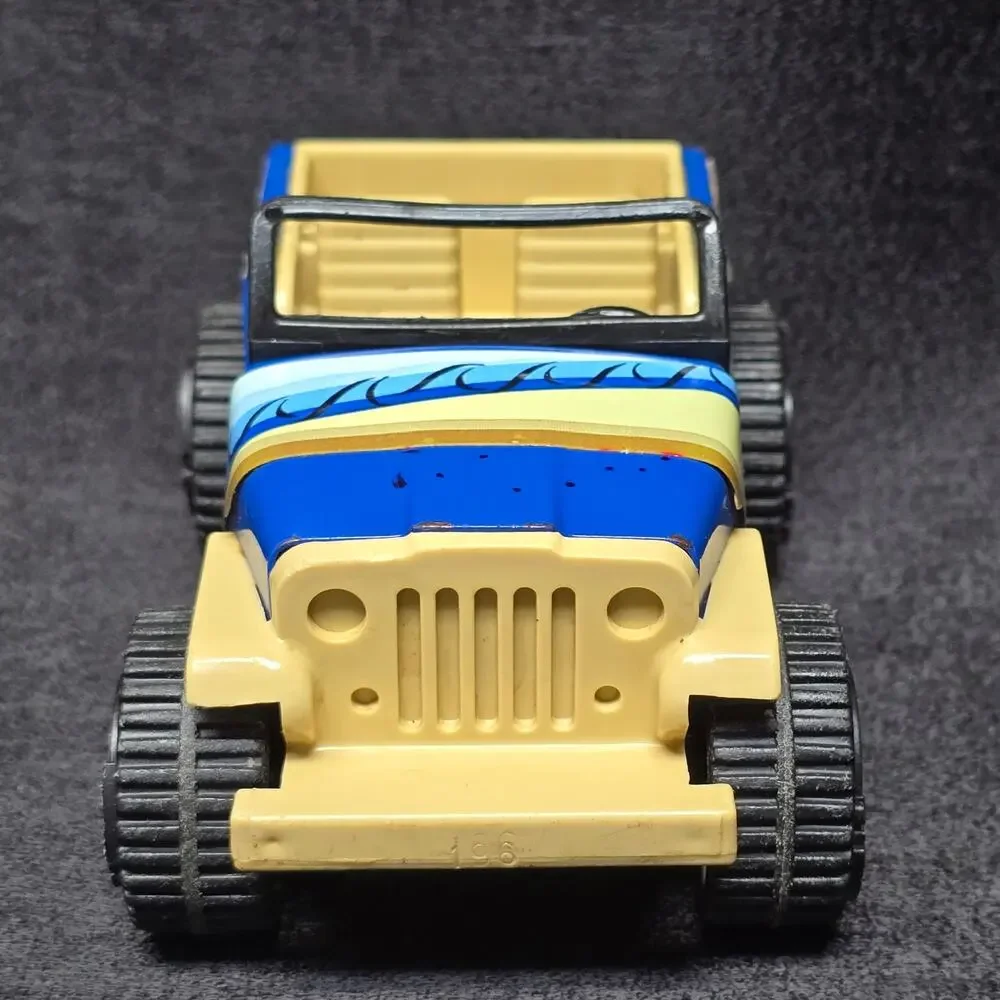 Vintage 1979 Tonka Jeep 812892 Blue Beach Waves Cruiser Car Vehicle